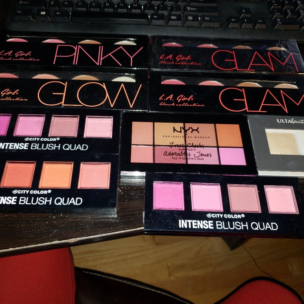 HUGE Lot of 9 Blush Palettes